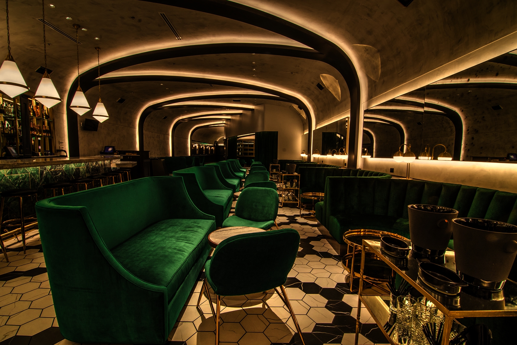 Quill Champagne Bar Granville McAnear Lighting Design